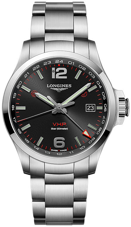 Longines Conquest V.H.P. GMT 43mm - L3.728.4.56.6 (New)