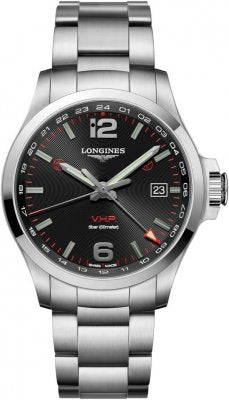 Longines Conquest V.H.P. GMT 43mm - L3.728.4.56.6 (New)