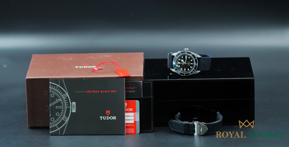 Tudor Heritage Black Bay 41 Blue on Strap - 79220B (Pre-Owned)
