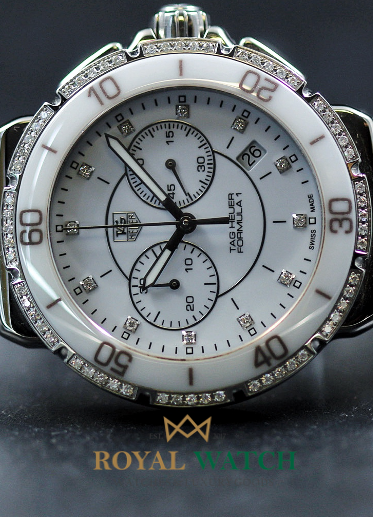 Tag Heuer Formula 1 Ladies Chronograph Diamond Bezel - CAH1213.BA0863 (Pre-Owned)