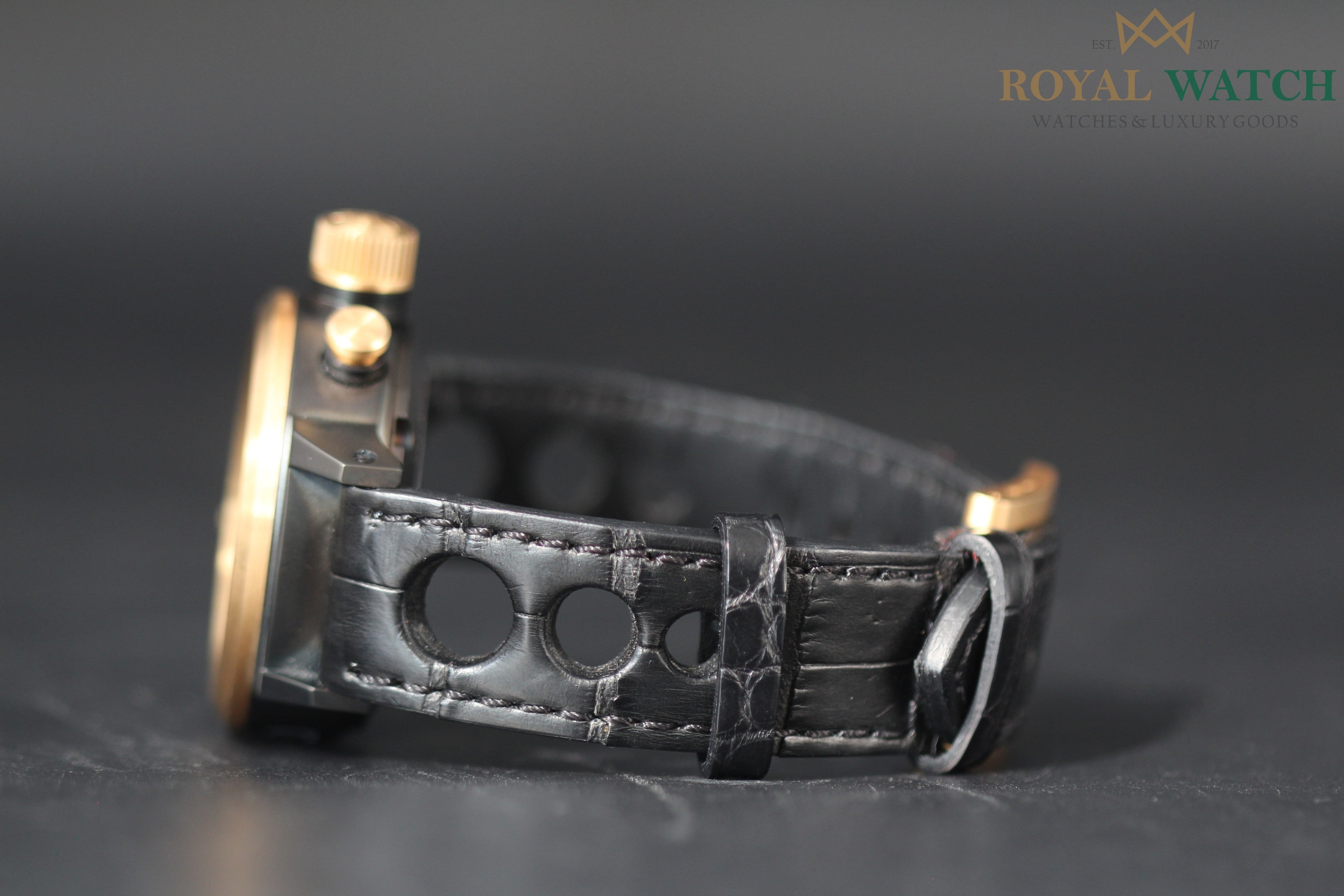 U-Boat Flightdeck 18k Gold Bezel - U-7750/43 (Pre-Owned)