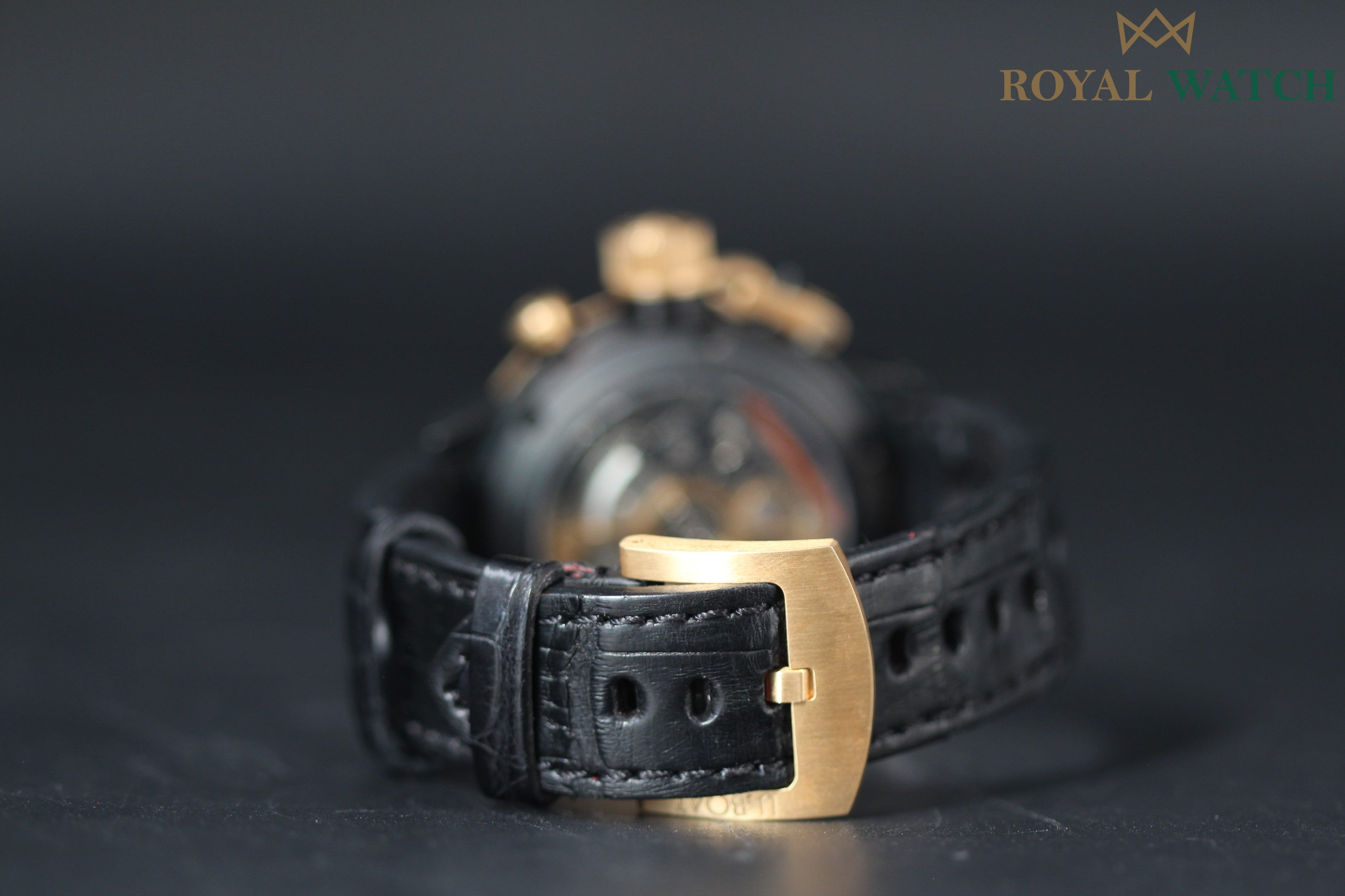 U-Boat Flightdeck 18k Gold Bezel - U-7750/43 (Pre-Owned)