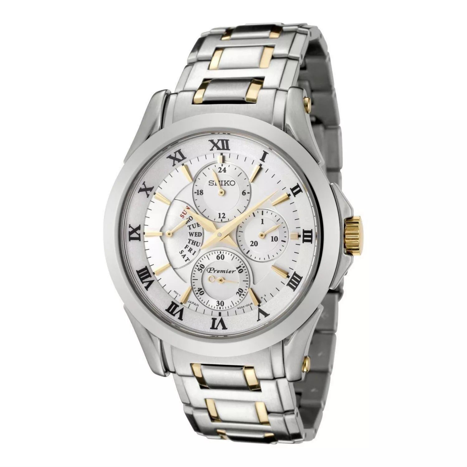 Seiko Premier Two Tone Dress Watch - SRL032P1 (New)