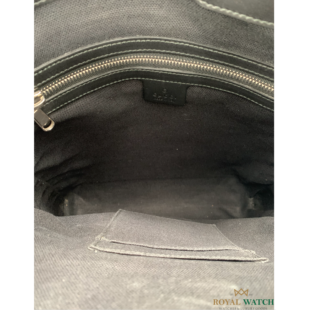 Gucci GG Supreme Square Black Messenger Bag (Pre-Owned)