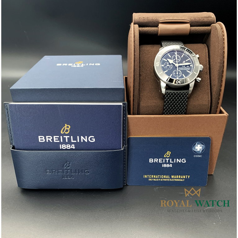 Breitling Superocean Heritage Chrono 44 Black Rubber (New)