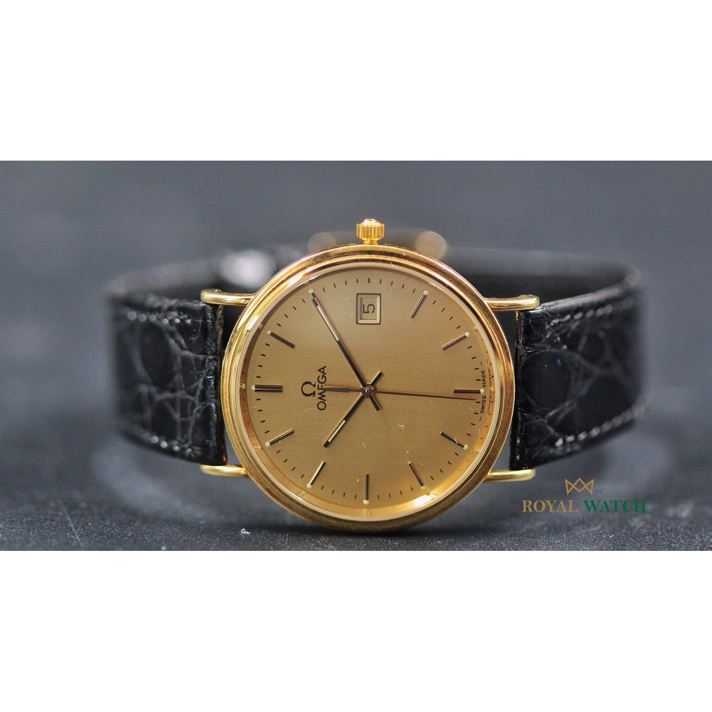 Omega De Ville Jubilee 18K Gold Quartz (New)