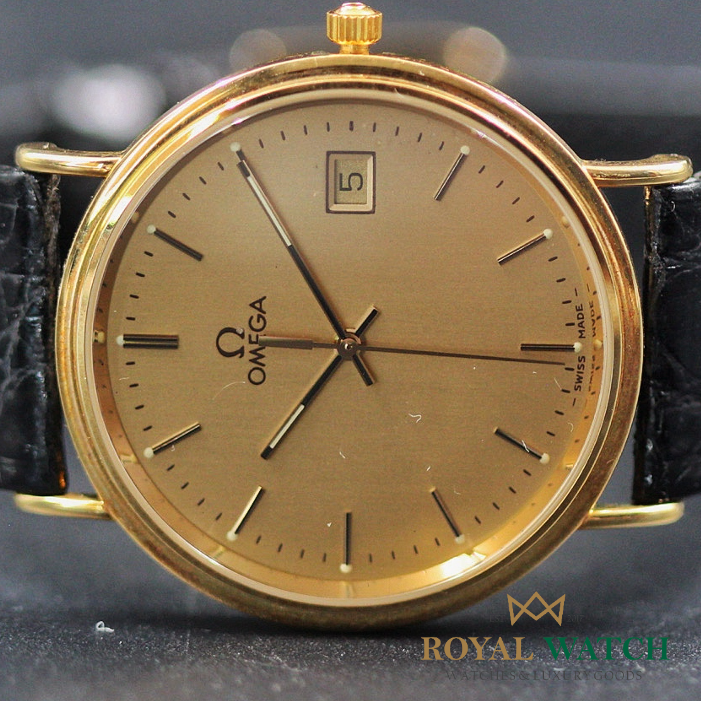 Omega De Ville Jubilee 18K Gold Quartz (New)