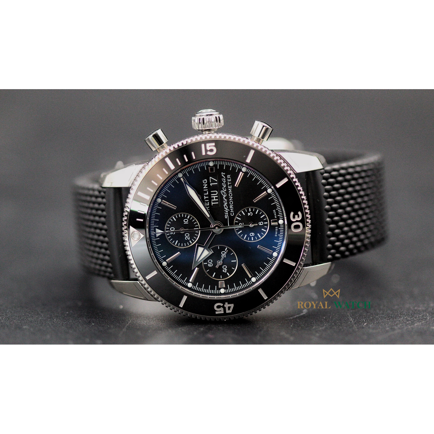 Breitling Superocean Heritage Chrono 44 Black Rubber (New)