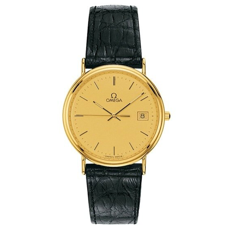 Omega De Ville Jubilee 18K Gold Quartz (New)