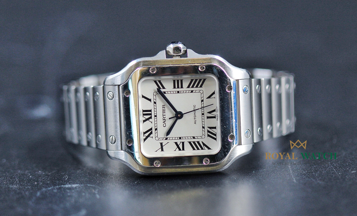 Cartier Santos De Cartier Medium (Pre-Owned)
