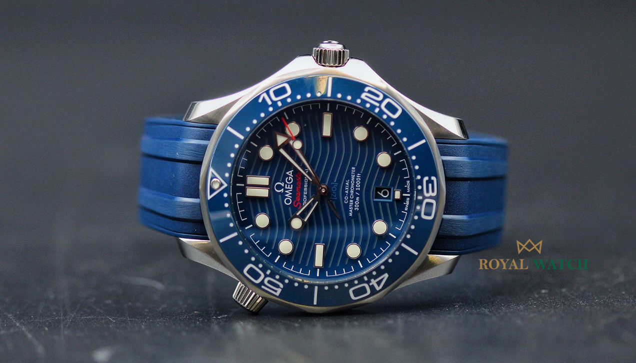Omega Seamaster Diver 300M 42mm Blue Dial on Rubber (New)
