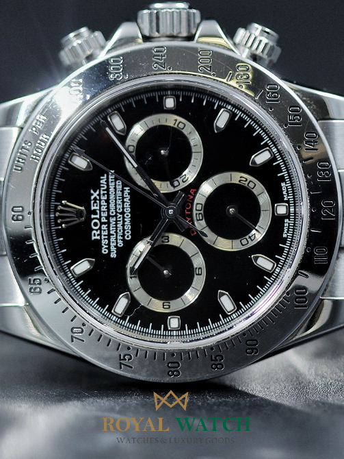 Rolex Daytona Stainless Steel Black Dial (Pre-Owned)