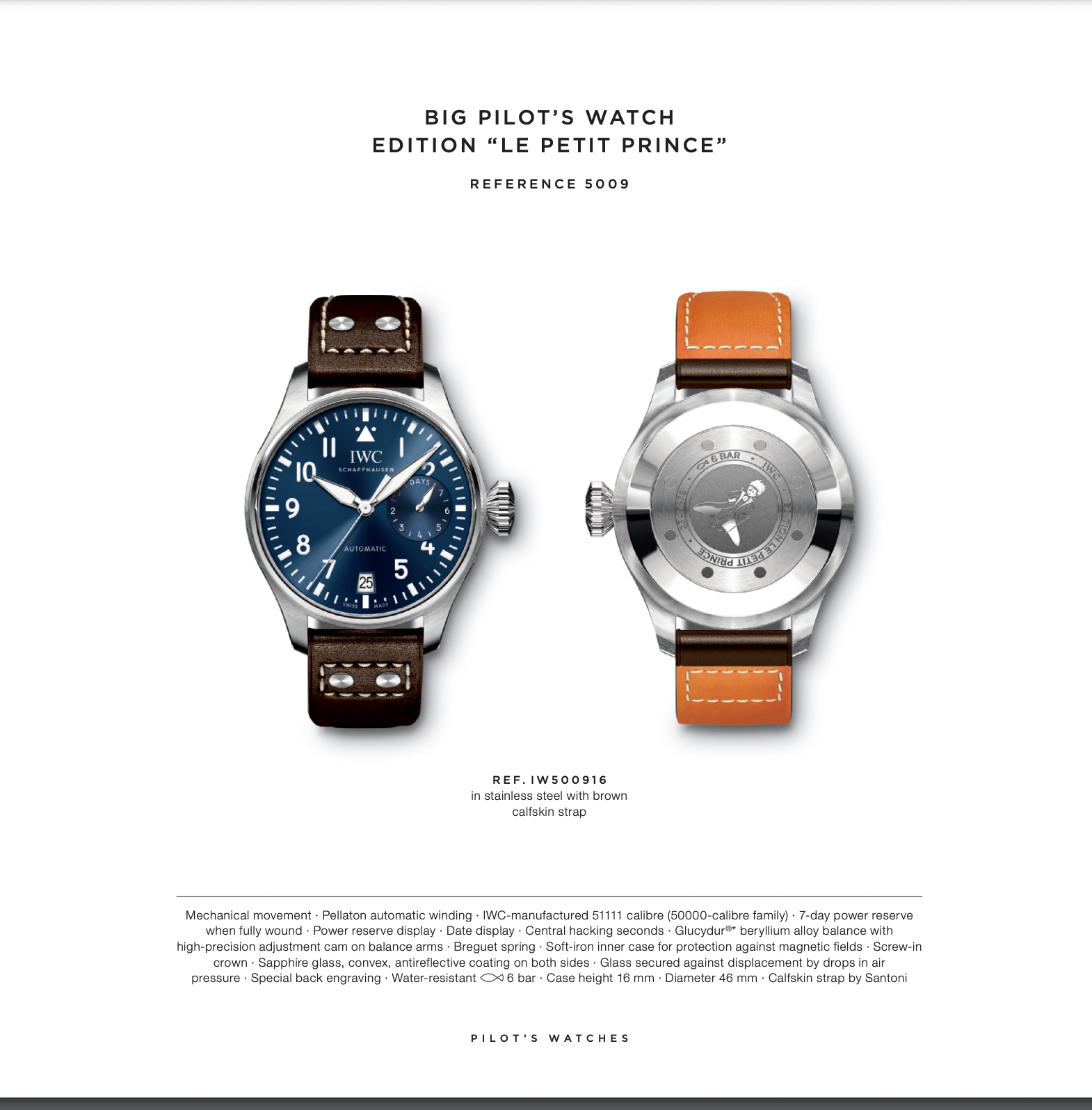 IWC Big Pilot's Watch Edition "Le Petit Prince" (Pre-Owned)