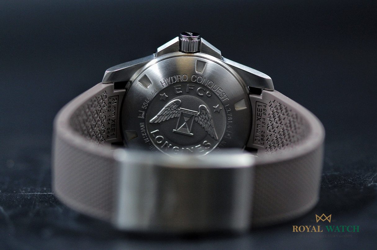 Longines Hydroconquest 41mm Sunray Gray Dial on Rubber (New)