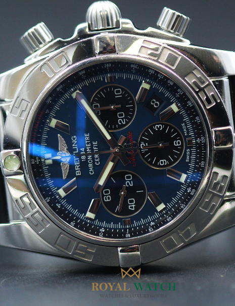 Breitling Chronomat 44mm Blue Dial - AB0110 (Pre-Owned)