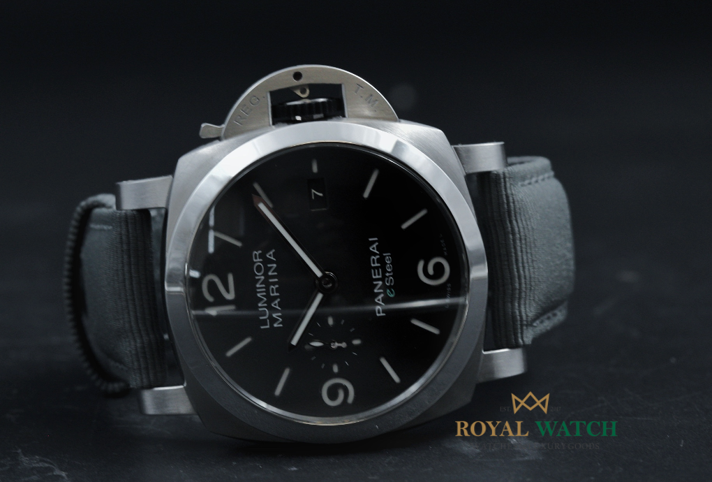 Panerai Luminor Marina eSteel™ Grigio Roccia 44mm  - PAM01358 (New)
