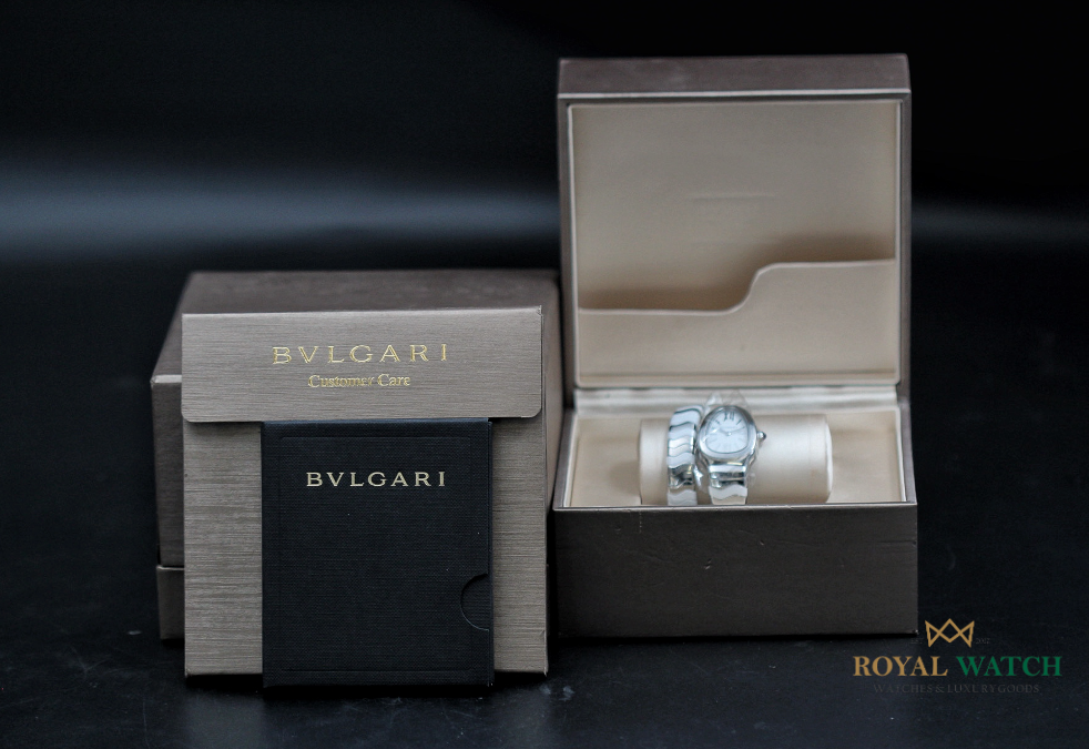 Bvlgari Serpenti Spiga Stainless Steel White (Pre-Owned)