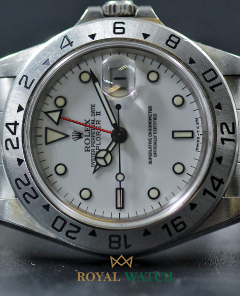 Rolex Explorer II Polar 16570 Tritium Dial W Serial (Pre-Owned)