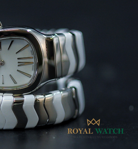 Bvlgari Serpenti Spiga Stainless Steel White (Pre-Owned)