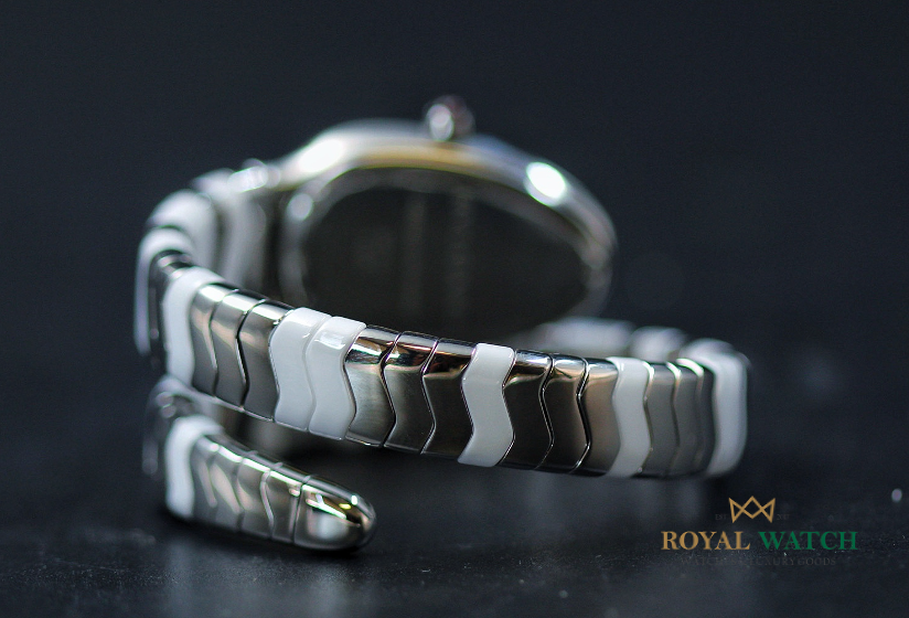 Bvlgari Serpenti Spiga Stainless Steel White (Pre-Owned)