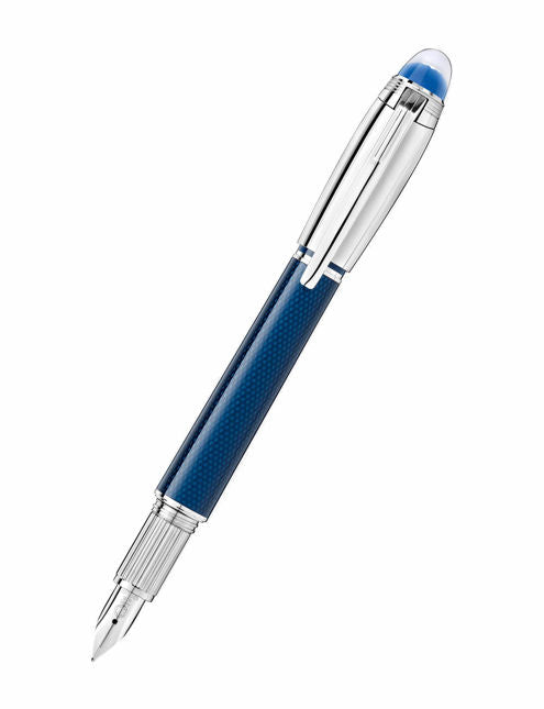 Montblanc StarWalker Blue Planet Metal Doué Fountain Pen 125284 (New)