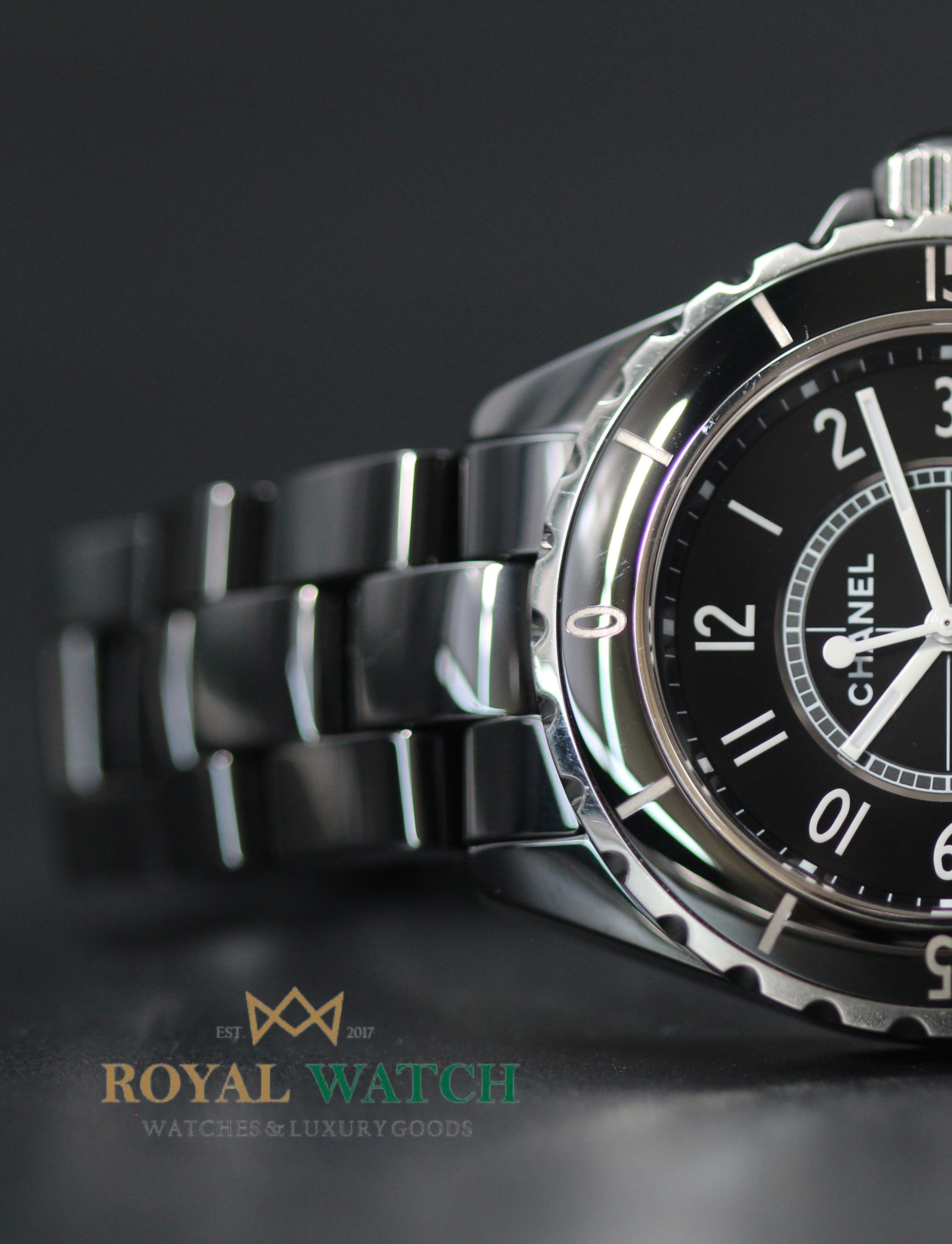Chanel J12 38mm Black - H0685 (Pre-Owned)