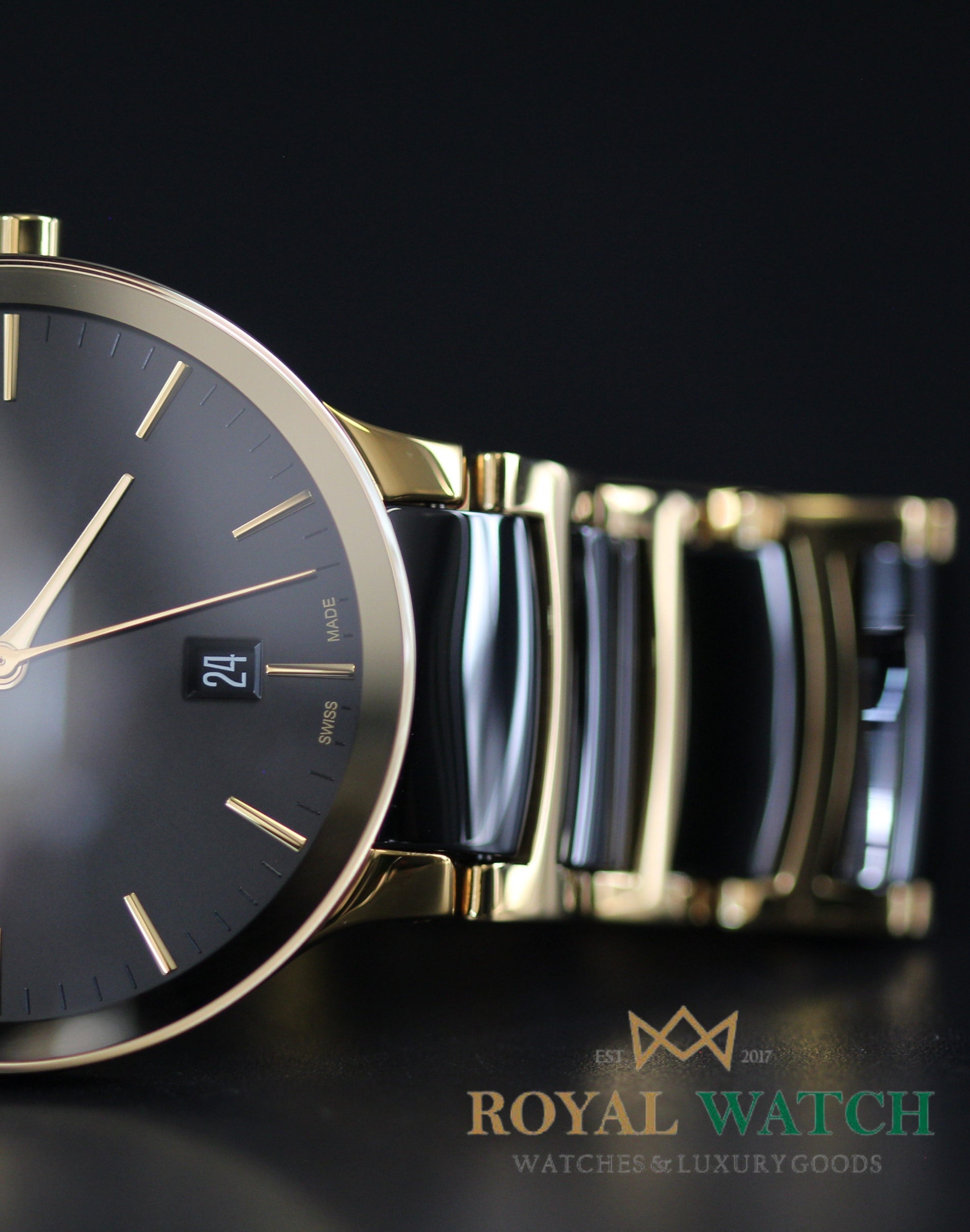 Rado Centrix 38mm Black Gold - R30527172 (New)