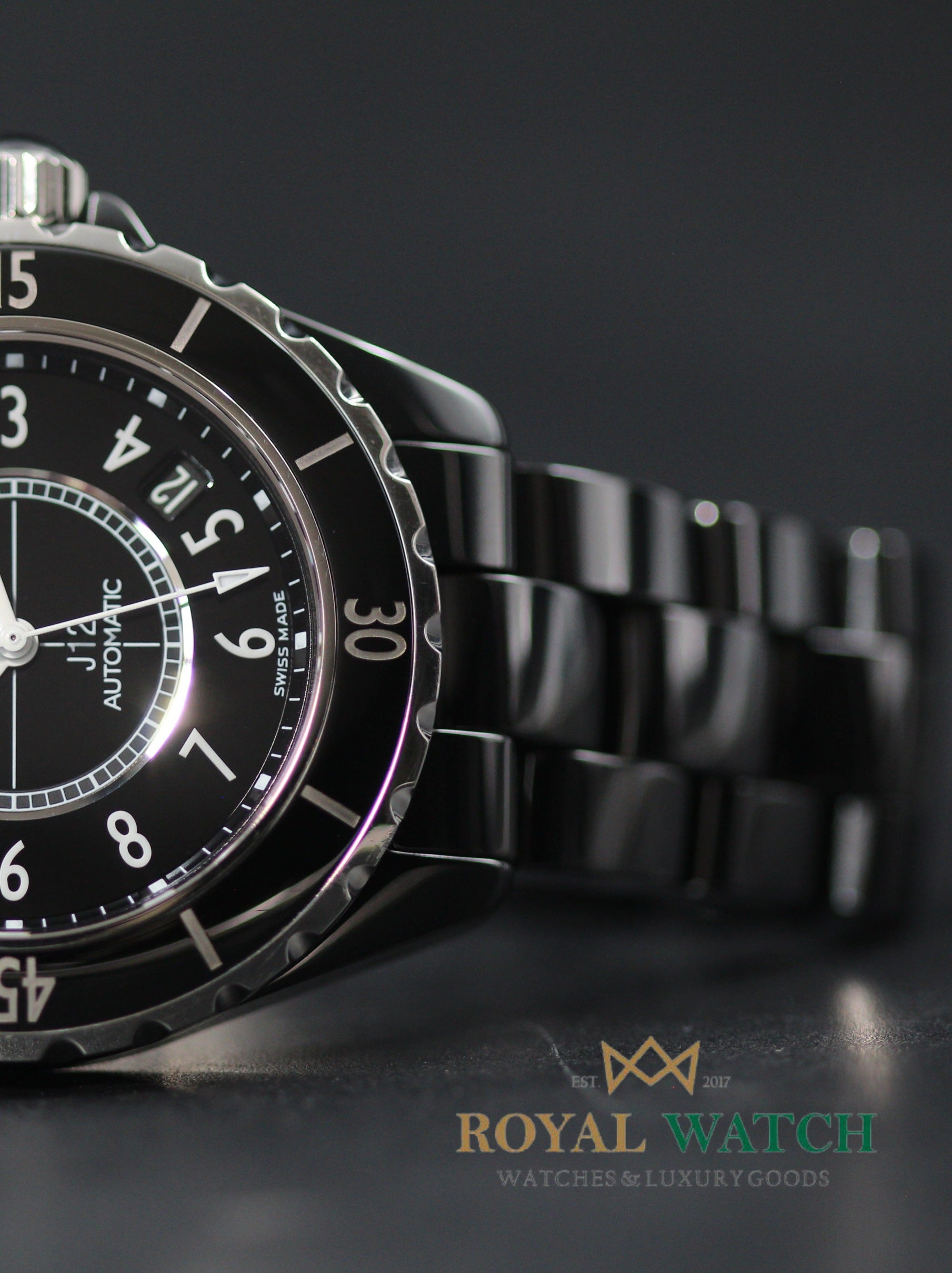 Chanel J12 38mm Black - H0685 (Pre-Owned)
