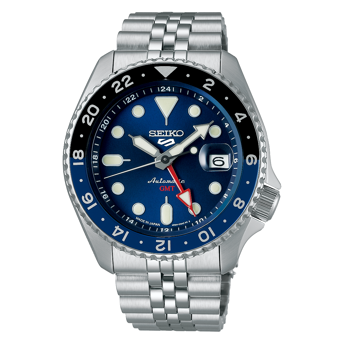 Seiko 5 Sports GMT - "Batman" - SBSC003 (New)