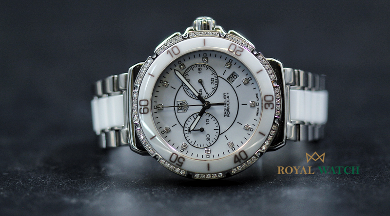 Tag Heuer Formula 1 Ladies Chronograph Diamond Bezel CAH1213