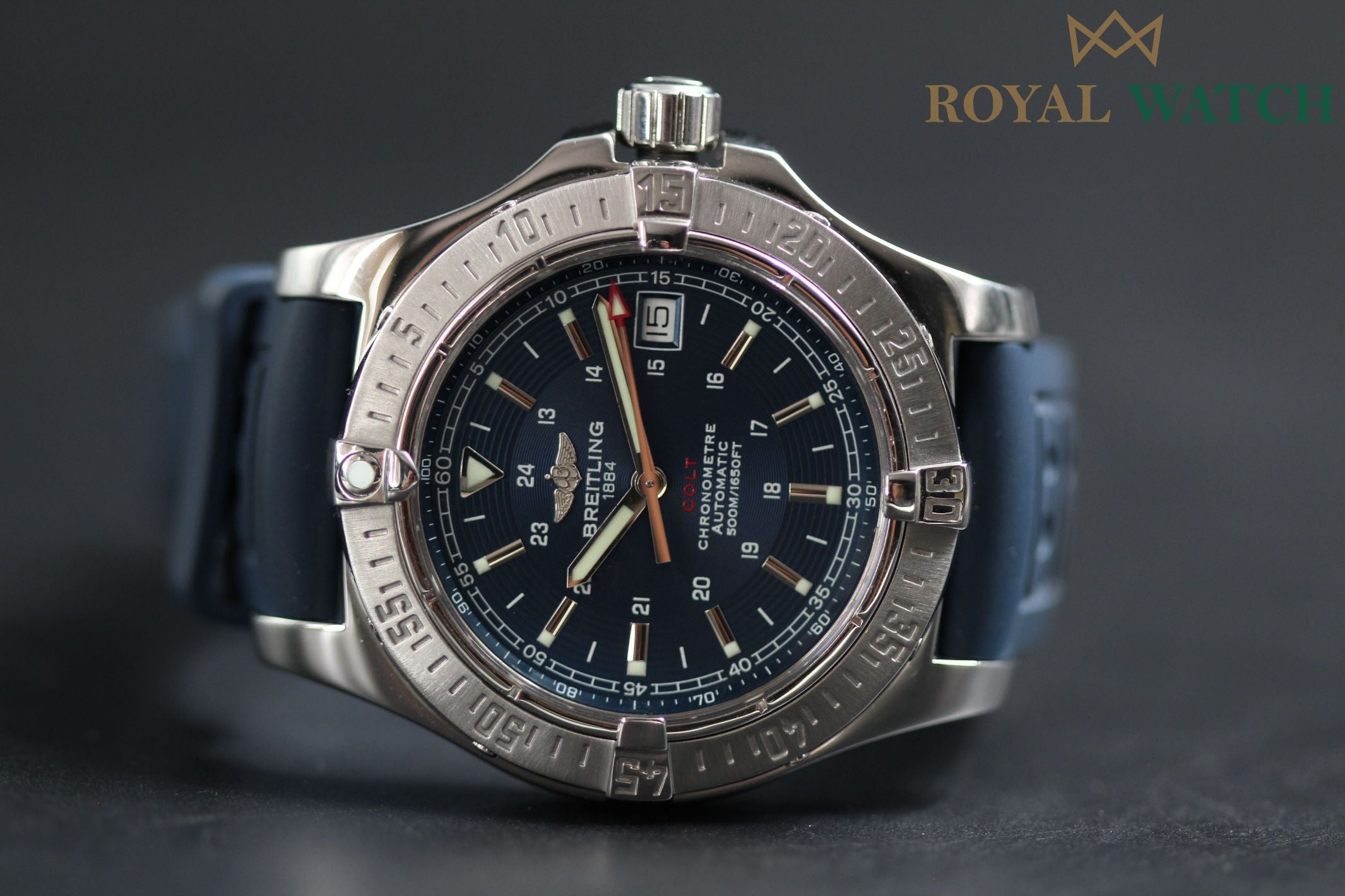 Breitling Colt Automatic Blue Dial - A17380 (Pre-Owned)