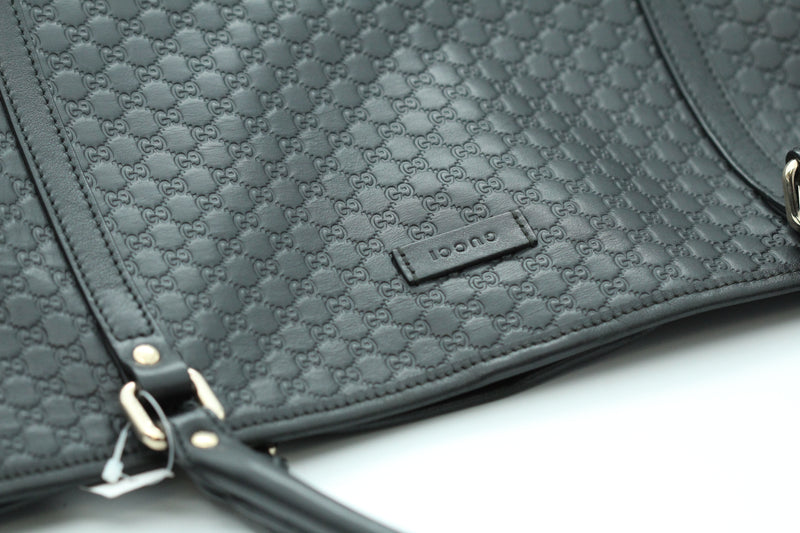 Gucci Micro Guccissima Leather Tote bag Black (Pre-Owned) – Royal