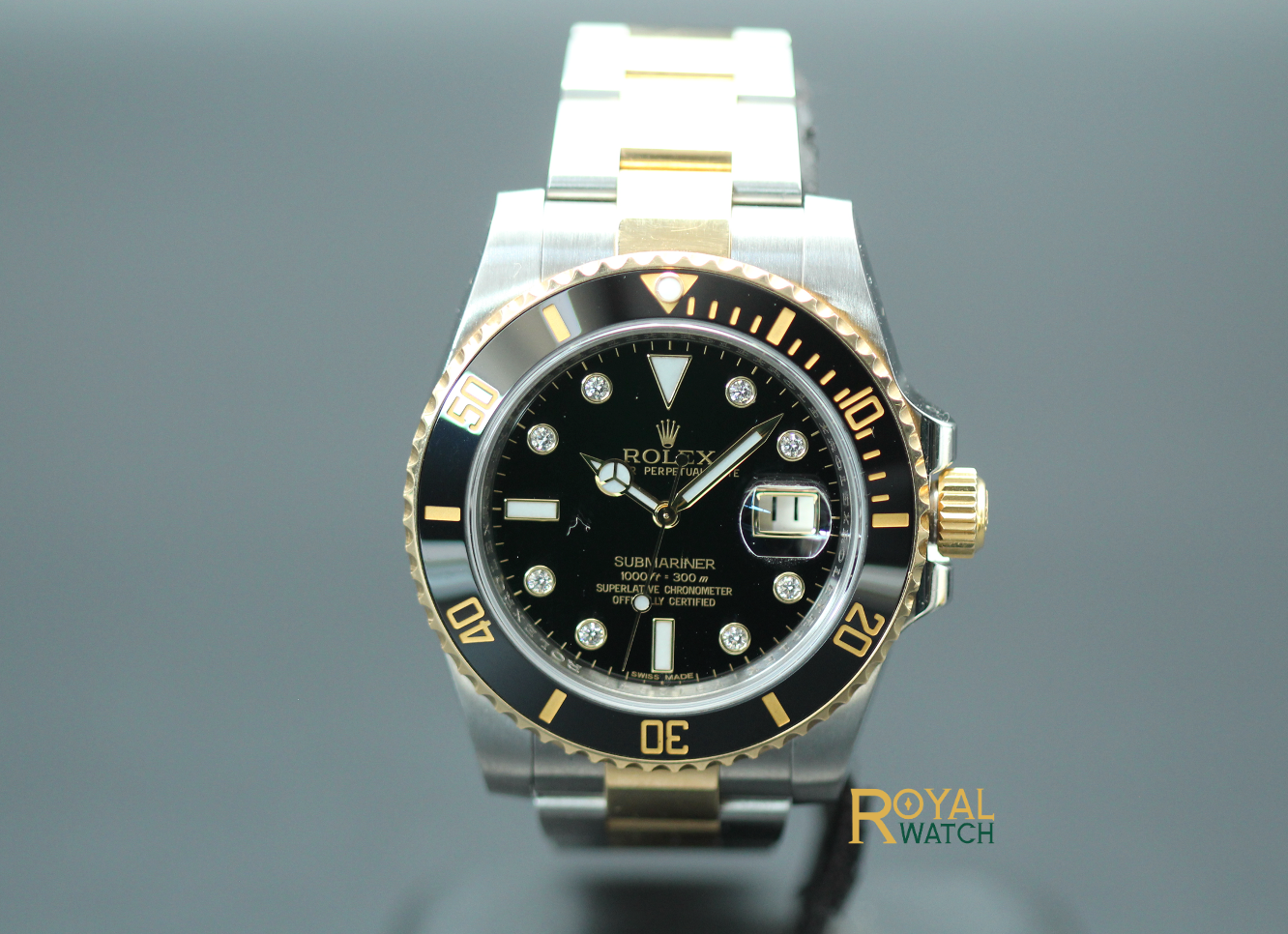 Rolex Submariner Date Diamond Dial Pre Owned