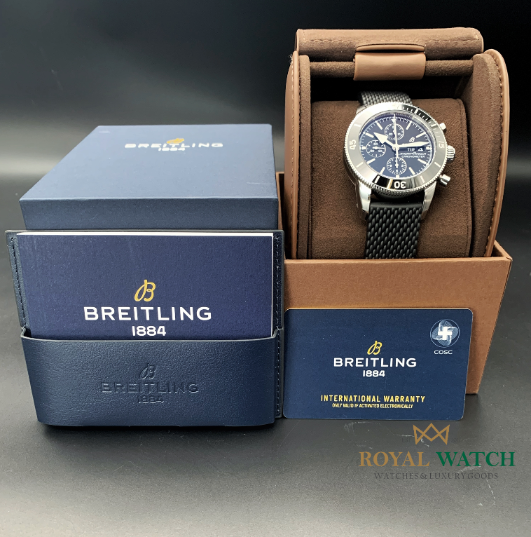 Breitling Superocean Heritage Chrono 44 Black Rubber (New)