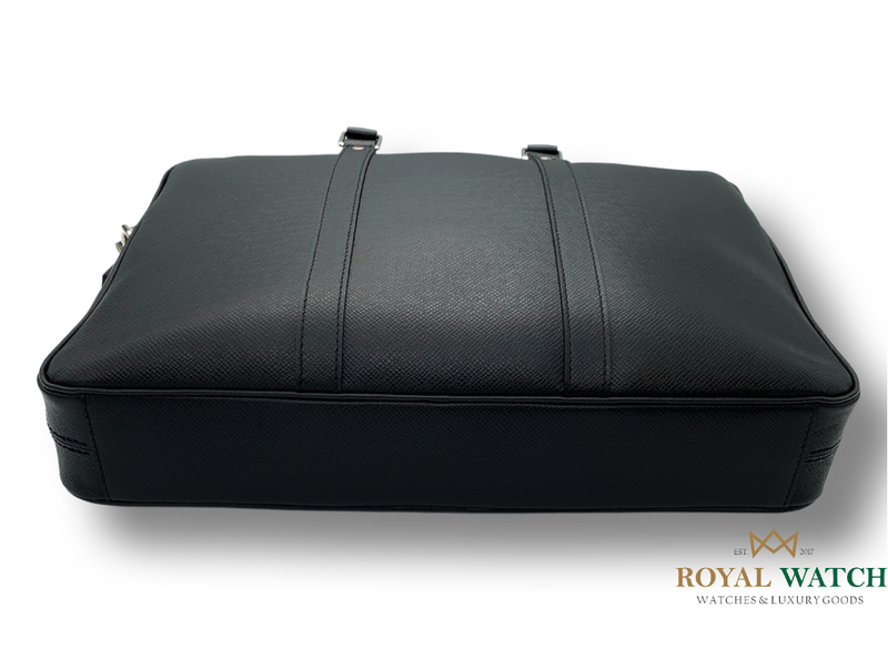 Louis Vuitton Taiga Porte De Cuman Angara Briefcase Handbag M30776 Brown  Dark Mz