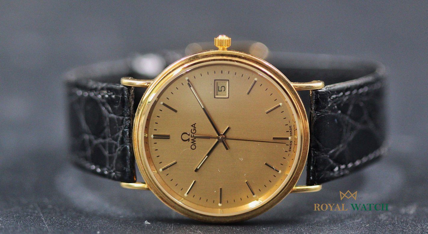 Omega De Ville Jubilee 18K Gold Quartz (New)