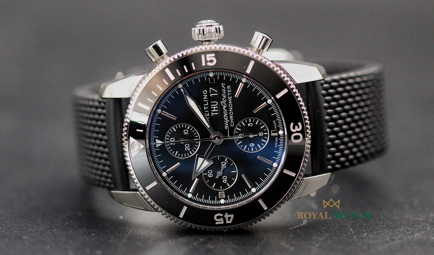 Breitling Superocean Heritage Chrono 44 Black Rubber (New)