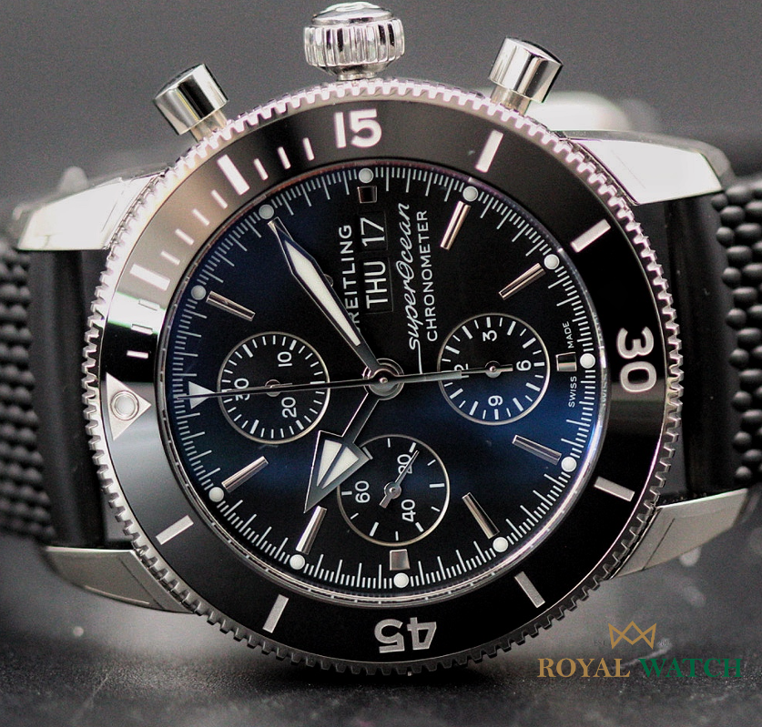 Breitling Superocean Heritage Chrono 44 Black Rubber (New)