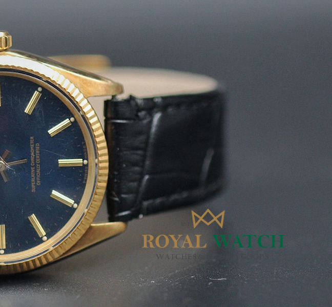 Rolex Oyster Perpetual Blue Dial 14ct Gold Ref : 1005 (Pre-Owned)