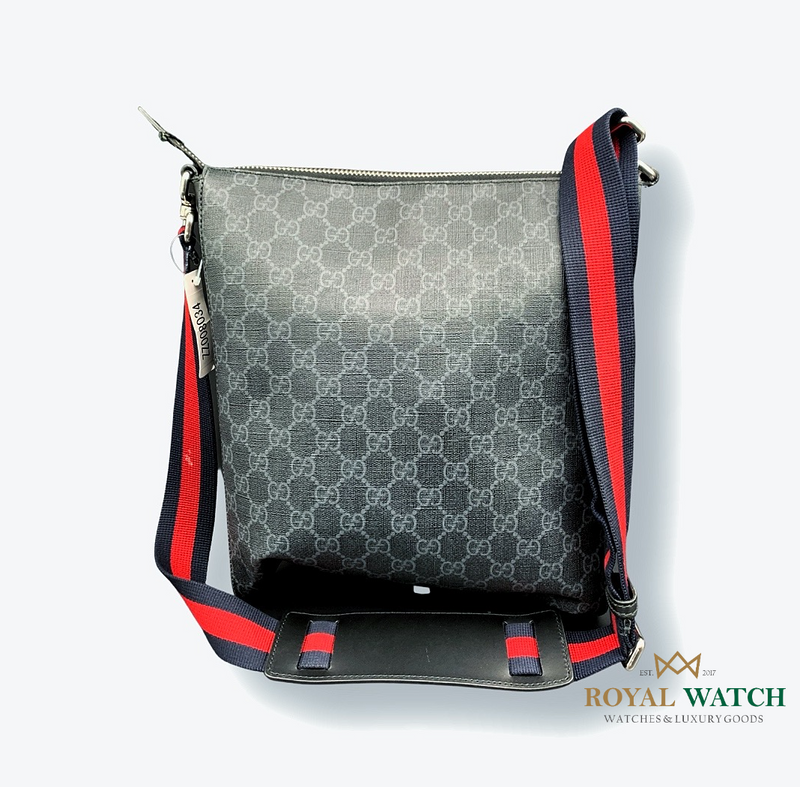 Gucci GG Supreme Square Black Messenger Bag (Pre-Owned) – Royal Watch