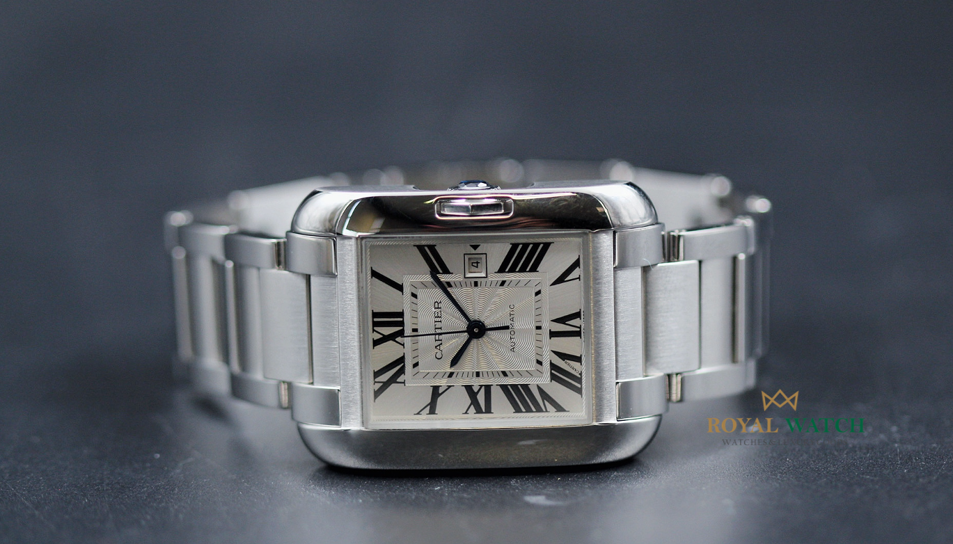 Cartier tank anglaise men's automatic watch top