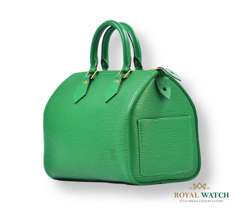 Louis Vuitton Vintage - Epi Speedy 25 Bag - Green - Leather