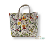Gucci White Botanical Floral Tote Bag (Pre-Owned)