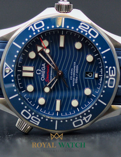 Omega Seamaster Diver 300M 42mm Blue Dial on Rubber (New)