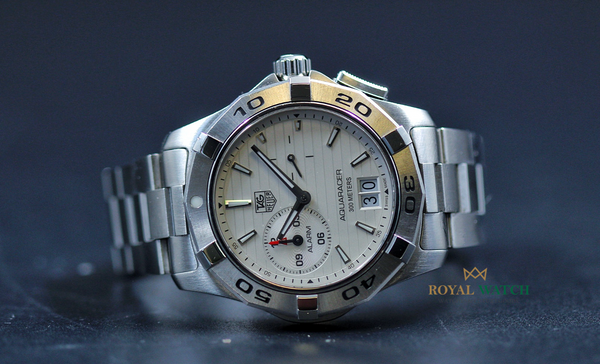 TAG Heuer Aquaracer Grande Date Alarm White Dial (Pre-Owned)