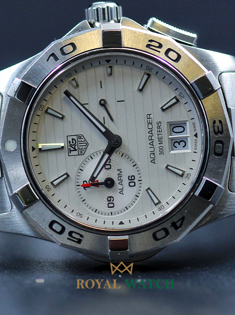 TAG Heuer Aquaracer Grande Date Alarm White Dial (Pre-Owned)