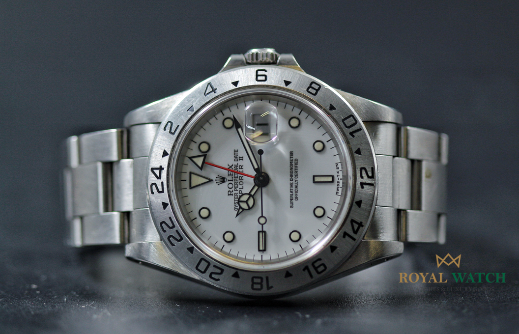 Rolex Explorer II Polar 16570 Tritium Dial W Serial (Pre-Owned)