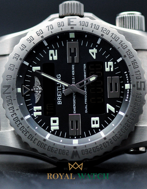 Breitling black titanium bracelet hot sale