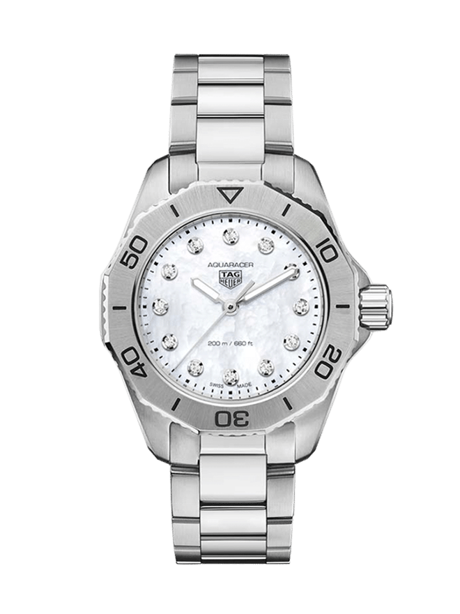 Tag Heuer Aquaracer Quartz 30mm MOP Diamond Dial (New)